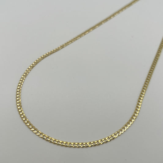 10K gold Cuban Necklace 2.7mm 18" - Q JEWELER