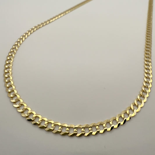 10K gold Cuban Necklace 3.75mm 22" - Q JEWELER